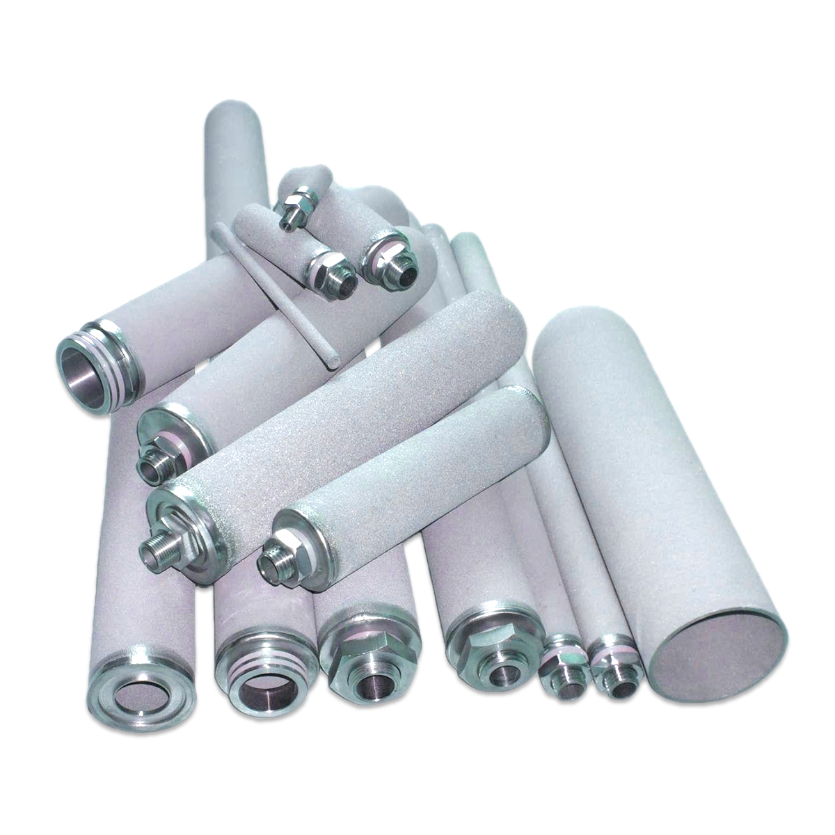 Sintered powder porous metal stainless steel filter element