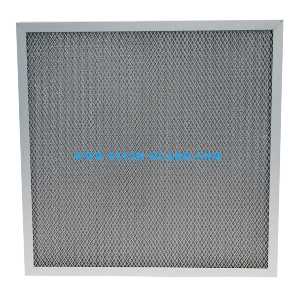 Metal washable air filter Corrugated aluminum mesh air filter