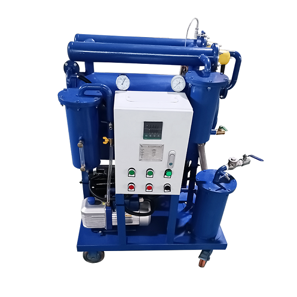 Vacuum Oil Purification Machine Dehydrator Removing Impurities up to 3 microns