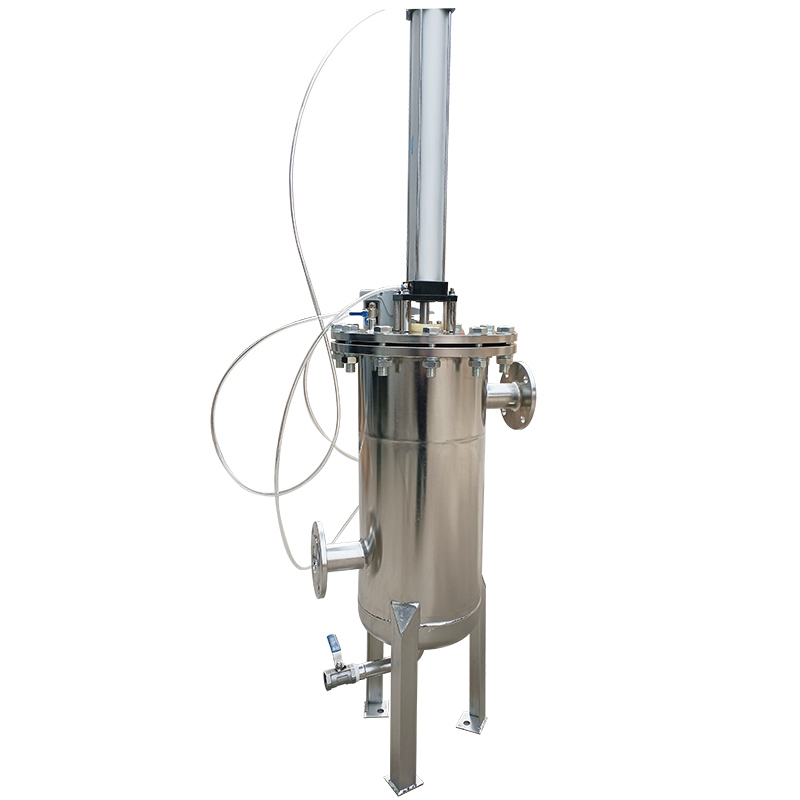 Pneumatic Driven Bernoulli Type Self Cleaning Filter for High Viscosity Liquid