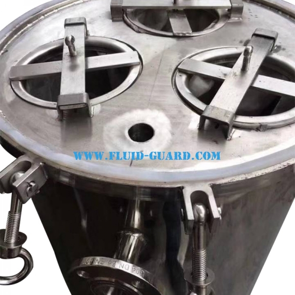 Cheap price movable bag filter housing with pump